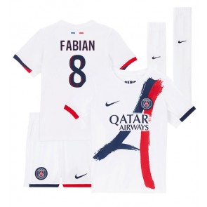 Paris Saint-Germain Fabian Ruiz #8 Borta Kläder Barn 2024-25 Kortärmad (+ Korta byxor)